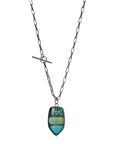 carico turquoise necklace with three stones
