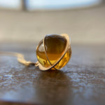 Captured Citrine Orb Charm