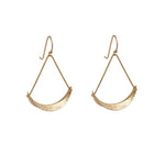 Crescent Triangle Earrings