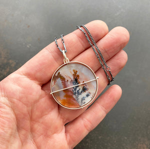 
                
                    Load image into Gallery viewer, Captured Dendritic Agate Charm
                
            