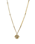 Captured Old Mine Cut Diamond Necklace