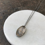 Captured Dendritic Agate Necklace