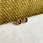 Captured Auburn Rustic Diamond Studs