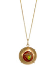 Captured Fire Opal Charm