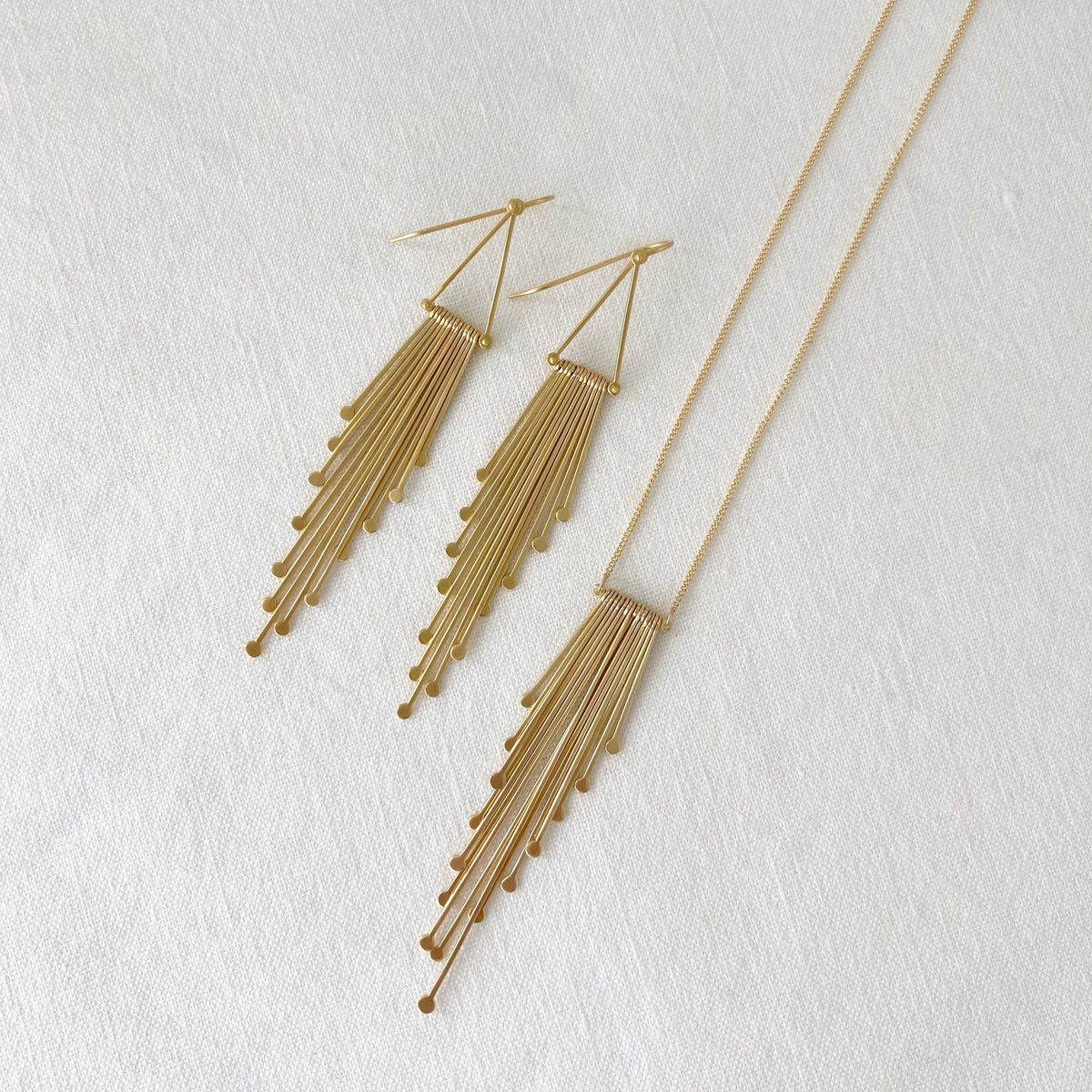Fringe Chandelier Earrings