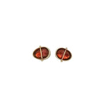 Captured Rosecut Garnet Studs