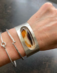 Captured Montana Agate Hinge Bracelet