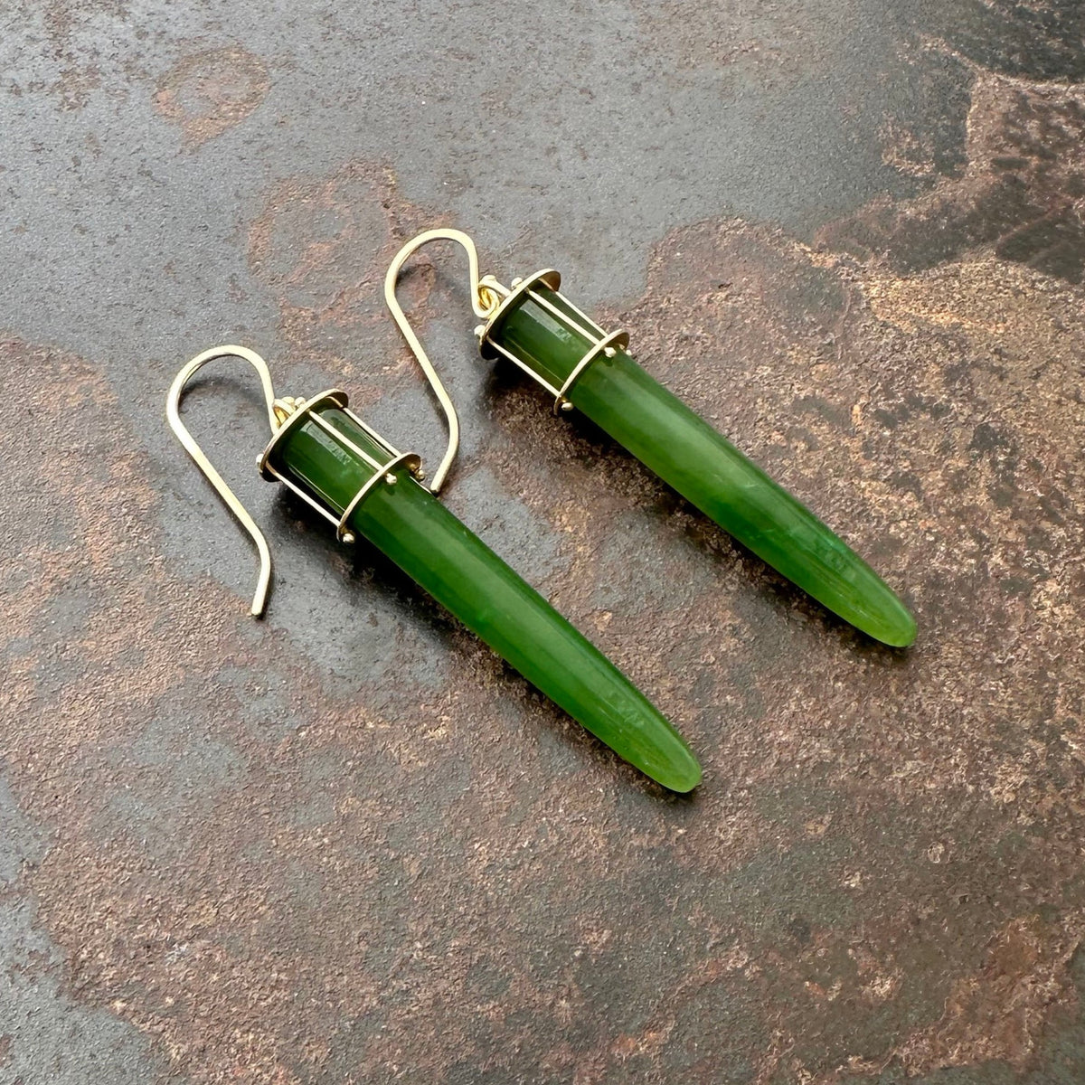 Jade Torpedo Earrings