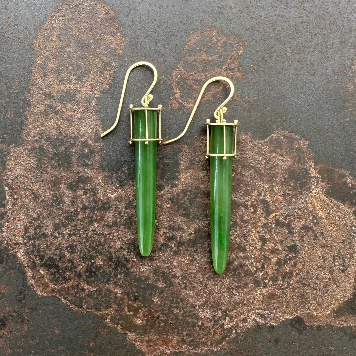 Jade Torpedo Earrings