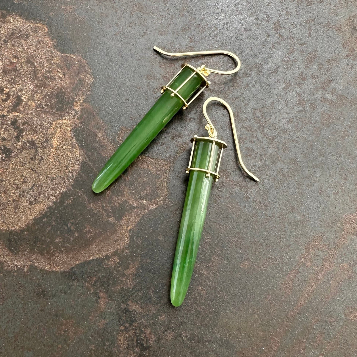 Jade Torpedo Earrings