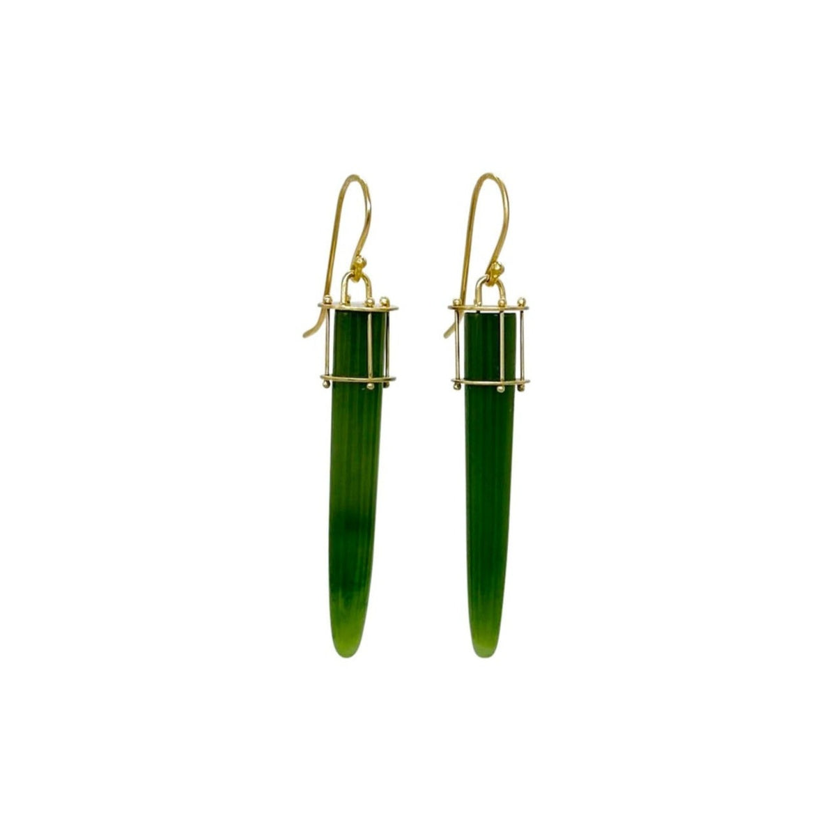 Jade Torpedo Earrings