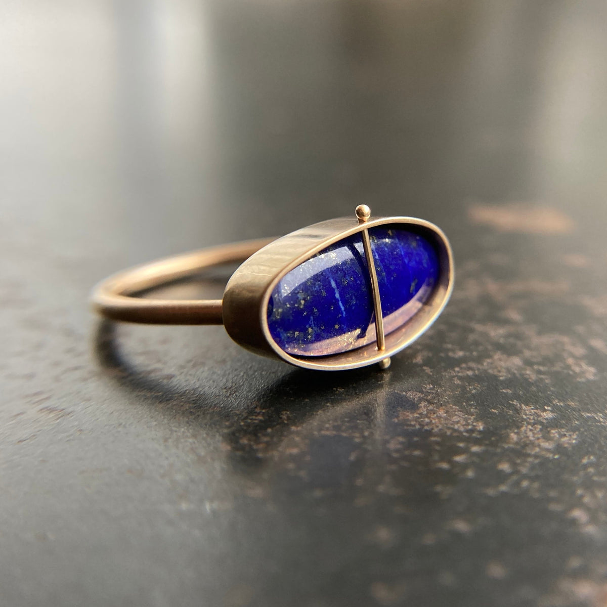 Captured Lapis Lazuli Ring