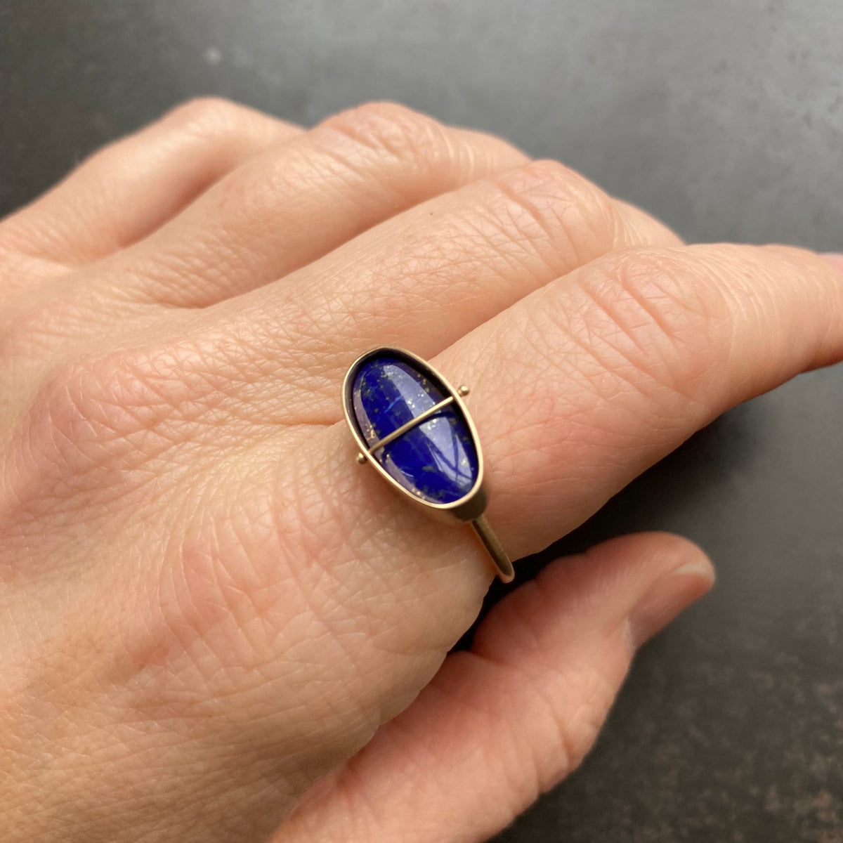 Captured Lapis Lazuli Ring