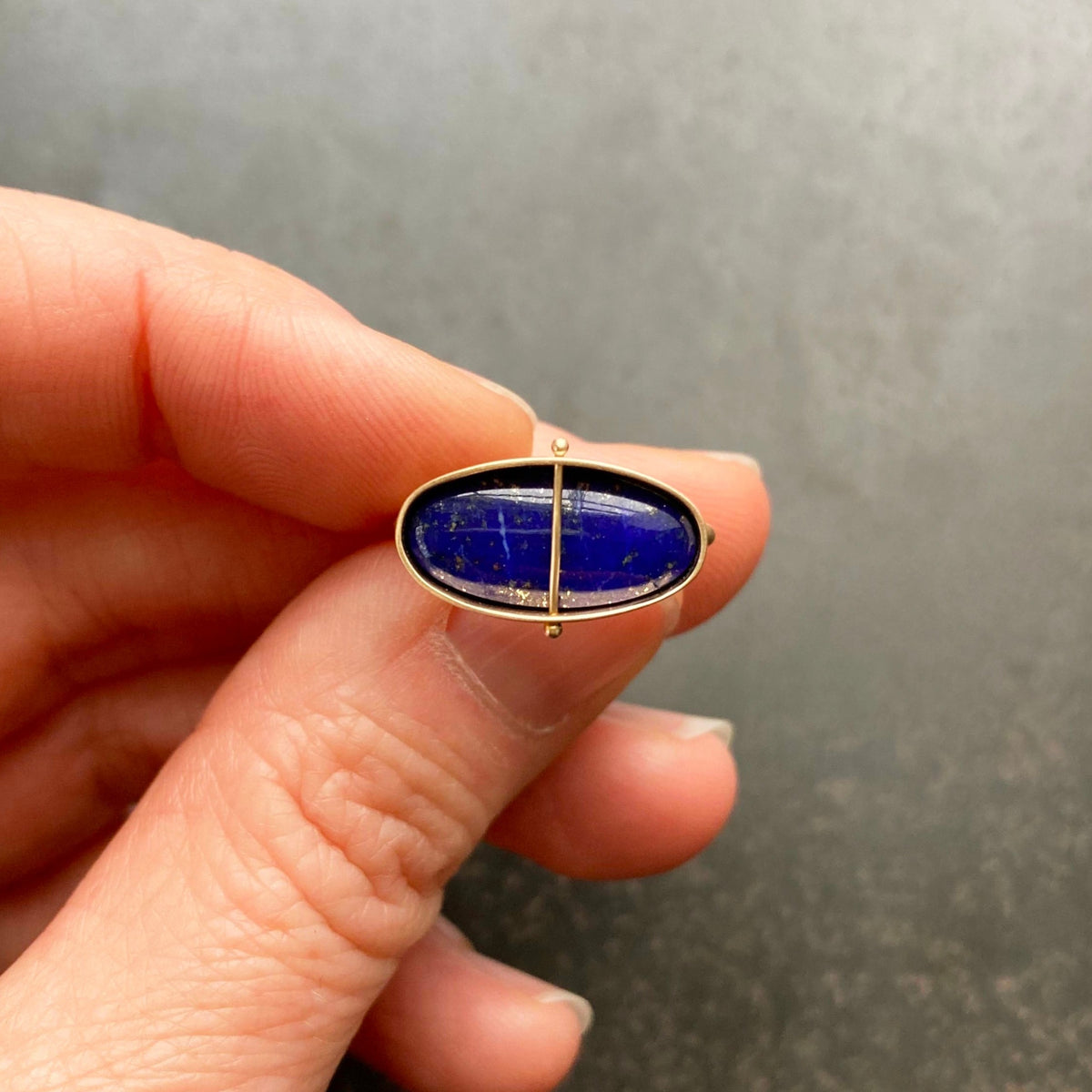 Captured Lapis Lazuli Ring