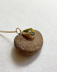 Captured Chartreuse Tourmaline Teardrop Necklace