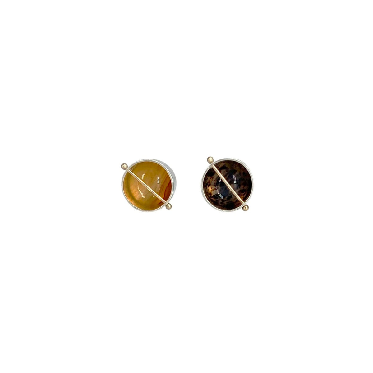 Captured Montana Agate Studs