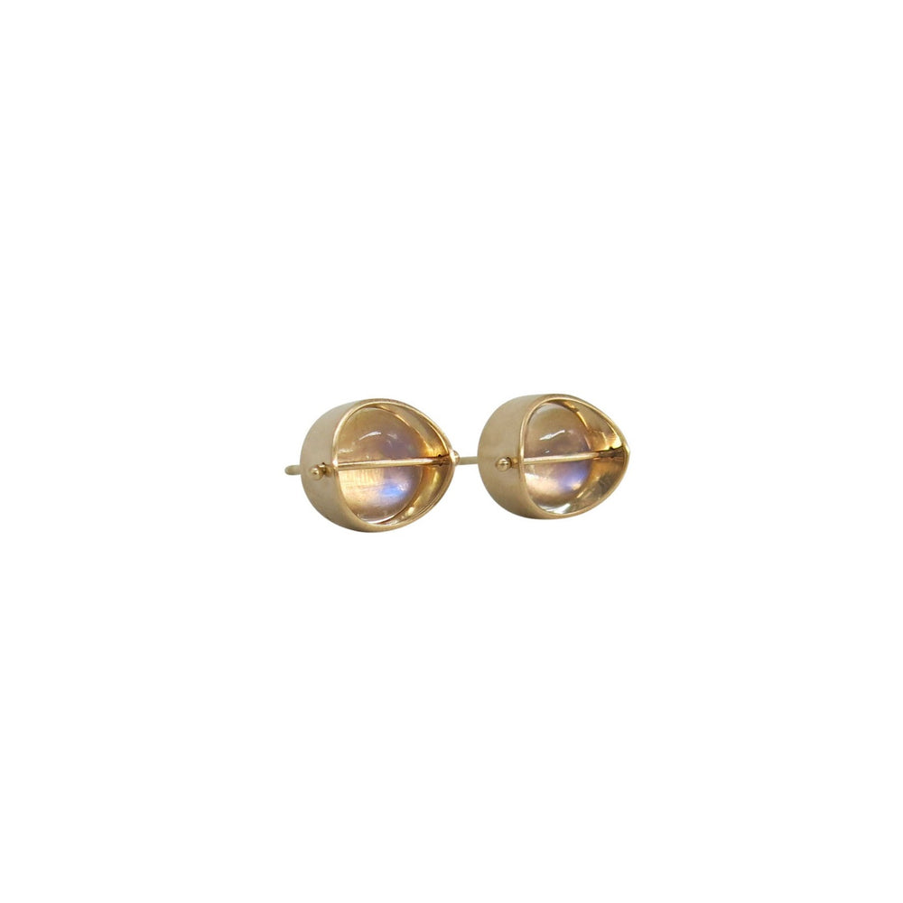 
                
                    Load image into Gallery viewer, Captured Moonstone Studs
                
            