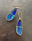 Captured Opal Butterfly Wing Earrings