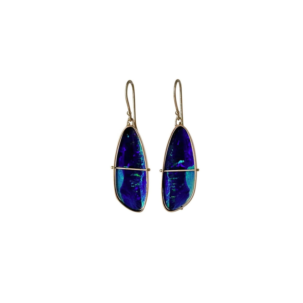Captured Opal Butterfly Wing Earrings