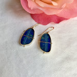 Captured Australian Opal Drop Earrings