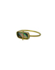 Captured Fiery Lightning Ridge Opal Ring