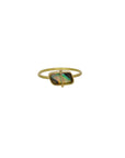 Captured Fiery Lightning Ridge Opal Ring