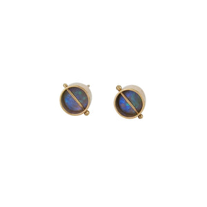 
                
                    Load image into Gallery viewer, Captured Lightning Ridge Opal Studs
                
            