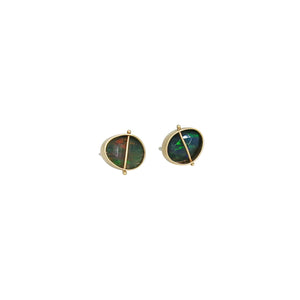 
                
                    Load image into Gallery viewer, Captured Black Opal Studs
                
            