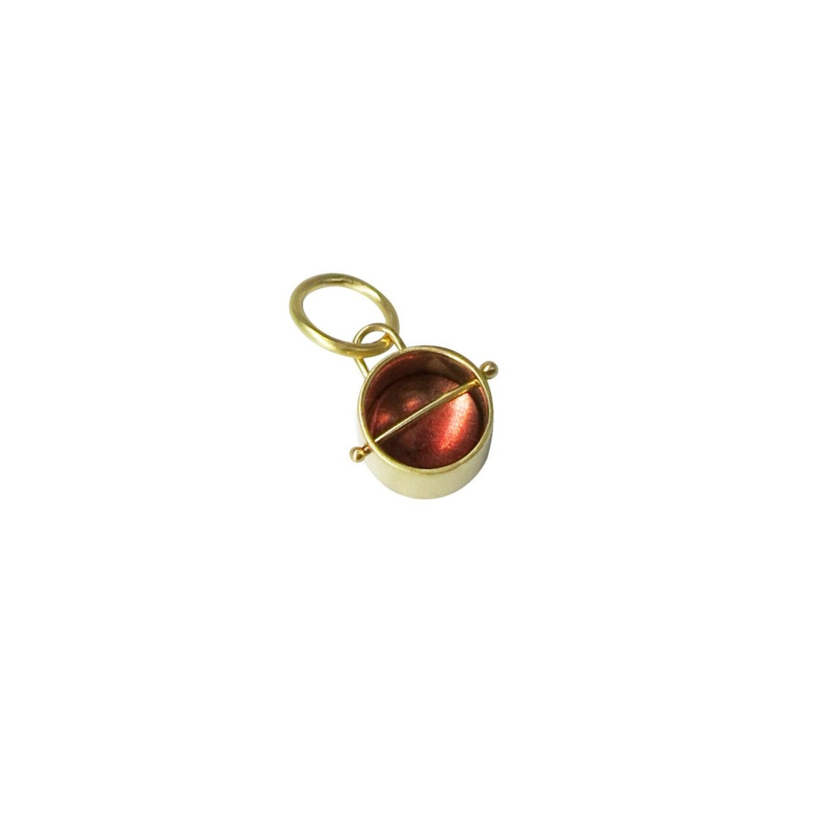 Captured Pink Tourmaline Charm Necklace