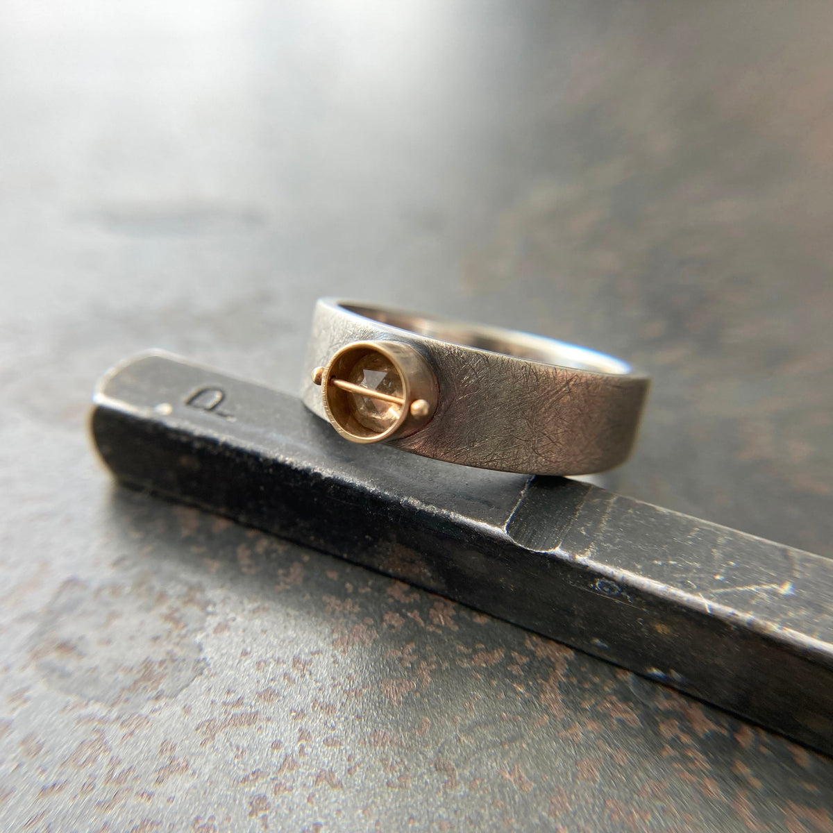Captured Rustic Diamond Ring