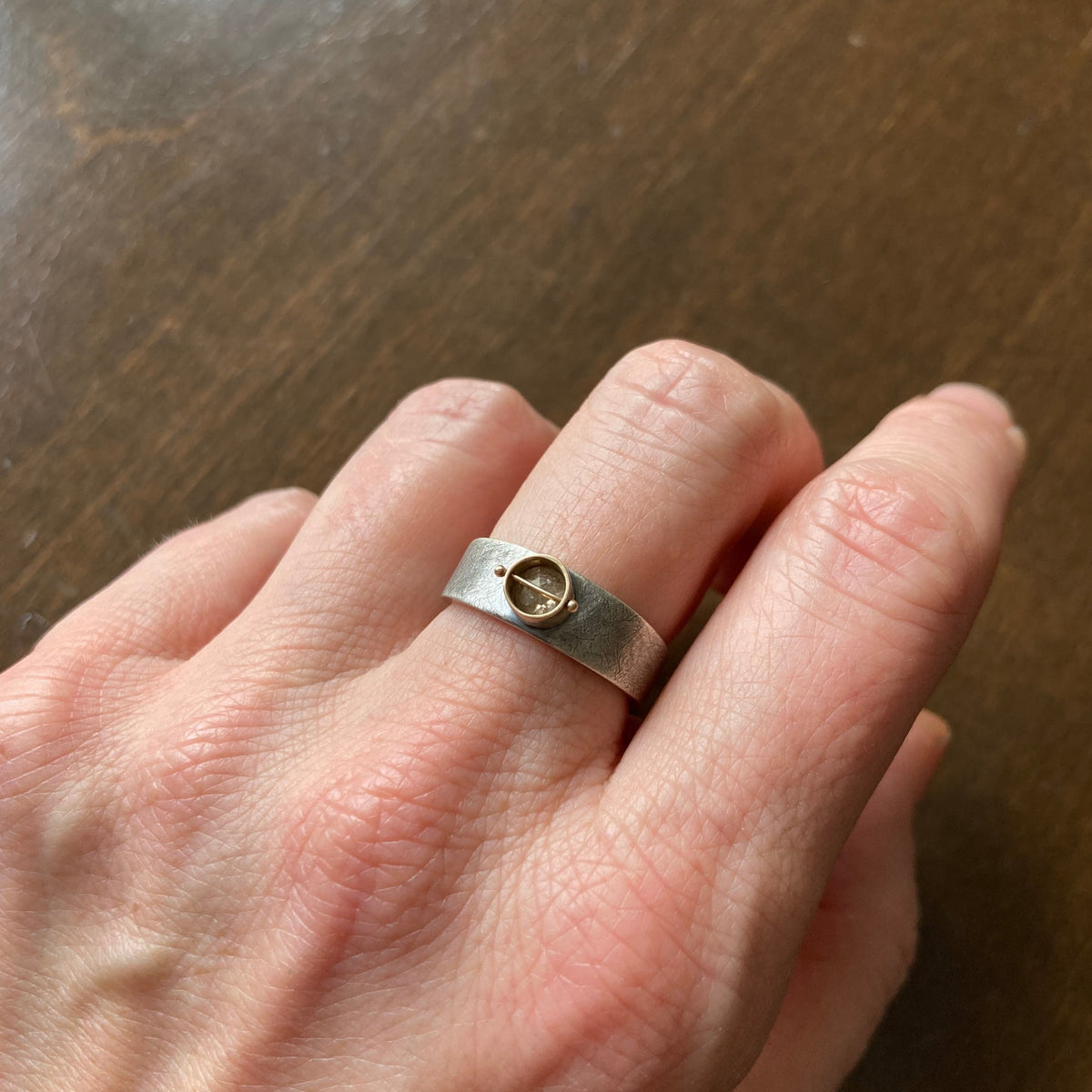 Captured Rustic Diamond Ring