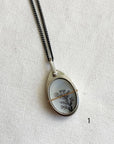 Captured Dendritic Agate Slide Lockets