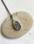 Captured Dendritic Agate Slide Lockets