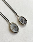 Captured Dendritic Agate Slide Lockets