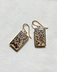 Captured Speckled Dendritic Agate Earrings