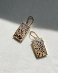 Captured Speckled Dendritic Agate Earrings