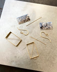 Captured Speckled Dendritic Agate Earrings