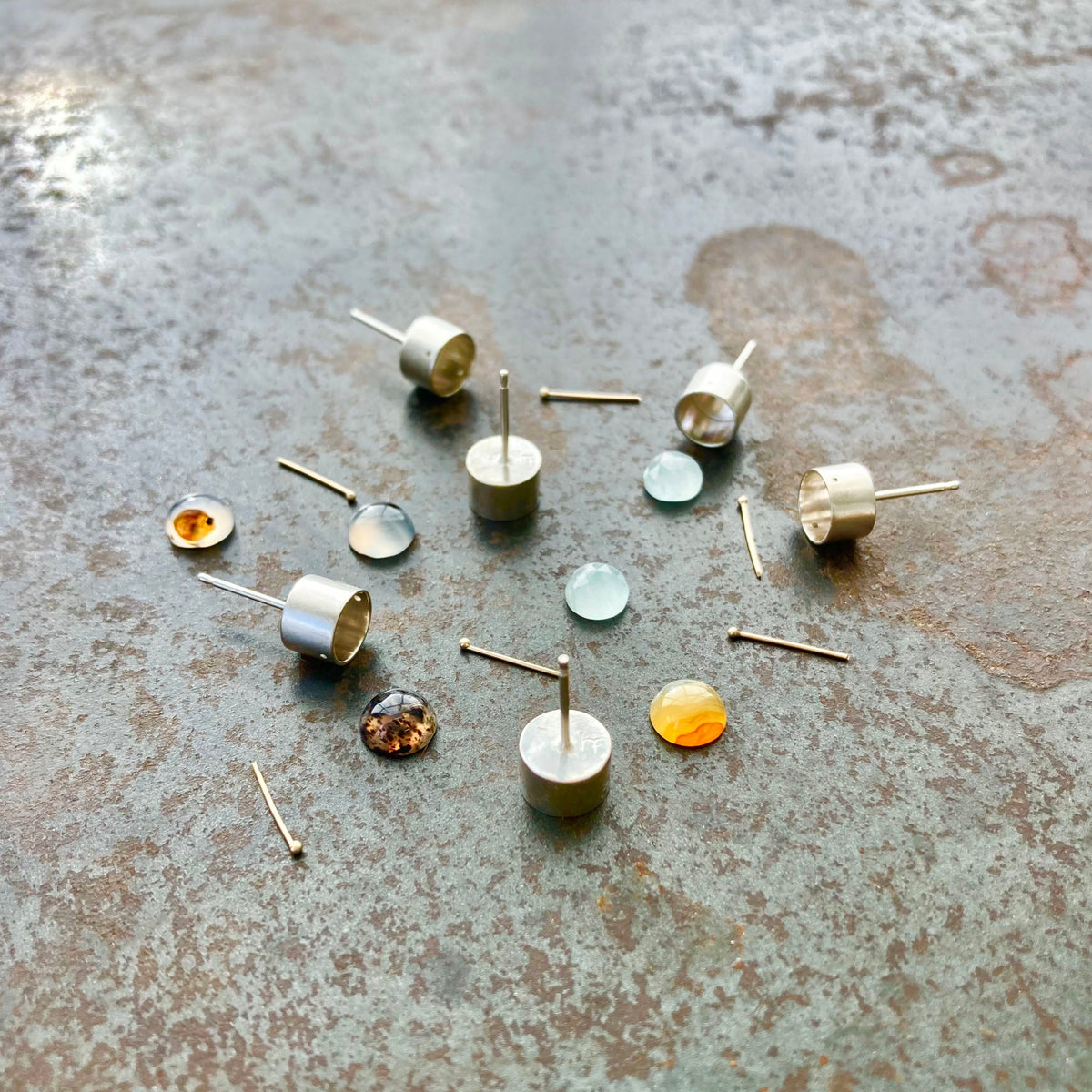 Captured Montana Agate Studs