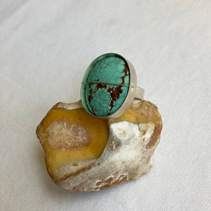 Captured Timberline Turquoise Ring