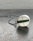 Captured Tourmaline in Quartz Necklace