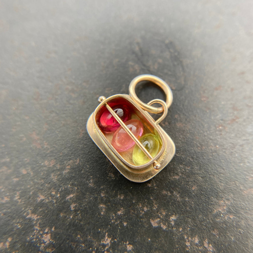 
                
                    Load image into Gallery viewer, Captured Tourmaline Trio Charm
                
            